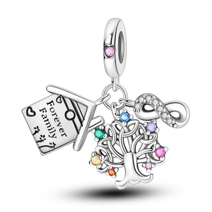 Versilberte bunte Charms-Perlen passen zu Original-Armreif, Einhorn, feuriger Drache, Anhänger, baumelndes Armband, DIY-Frauen-Schmuck, Geschenk