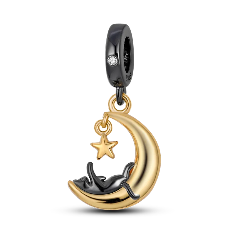 Neue Charms-Perle aus 925er-Sterlingsilber, rosa Schmetterling, leuchtende Glühwürmchen, baumelnd, passend für Armreifen, Halskette, DIY-Schmuck, Frauen-Geschenk