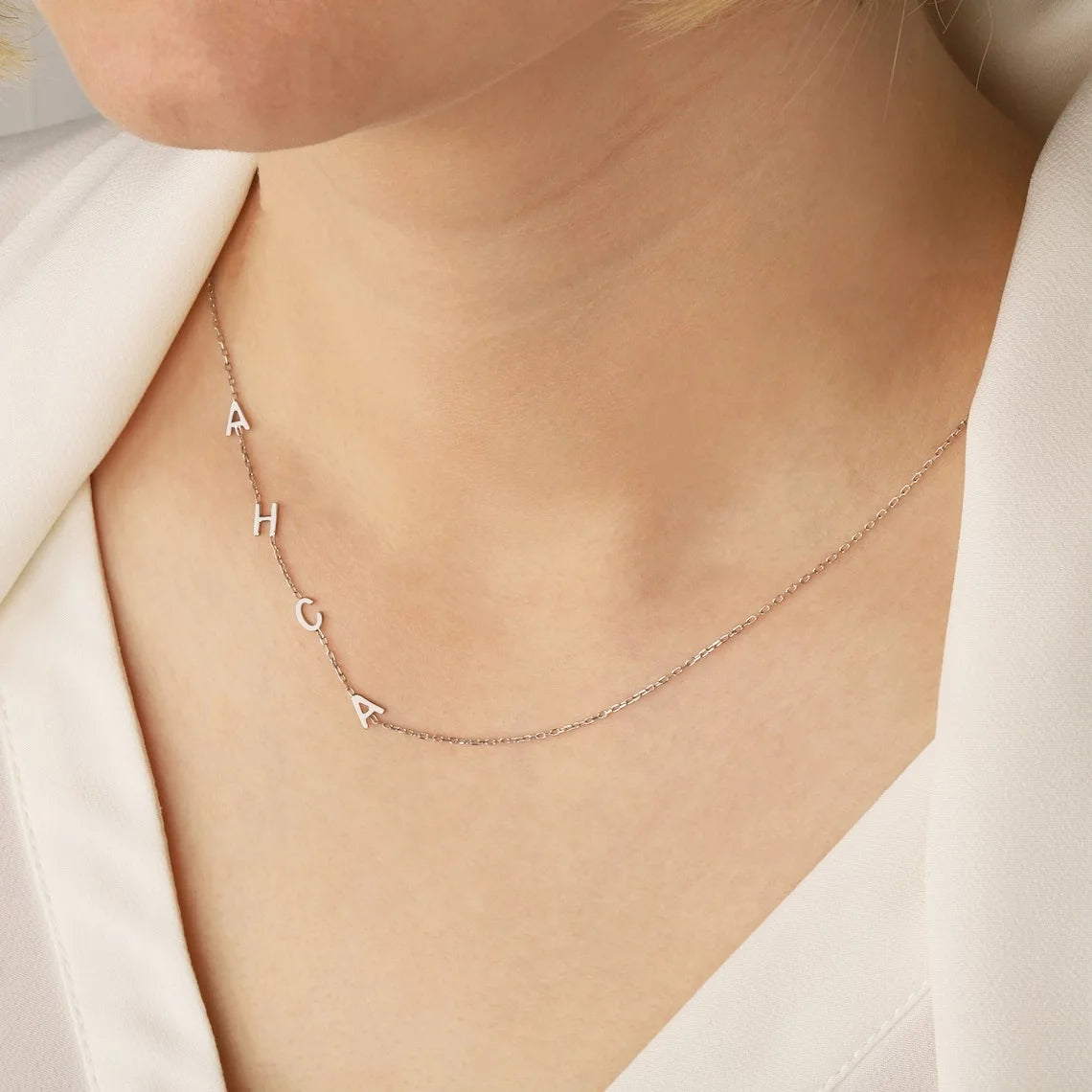 Lemegeton Personal isierte erste Halskette Edelstahl Schmuck A-Z Brief Anhänger mit Haustier Pfote Klee Symbol Halskette Geschenke