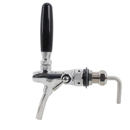 Standard Europäischen Bier Flow Control Wasserhahn mit 50mm Schaft & 8mm Ellenbogen Saitenhalter G5/8 "Einstellbare bier Tap Homebrew Fass Bar