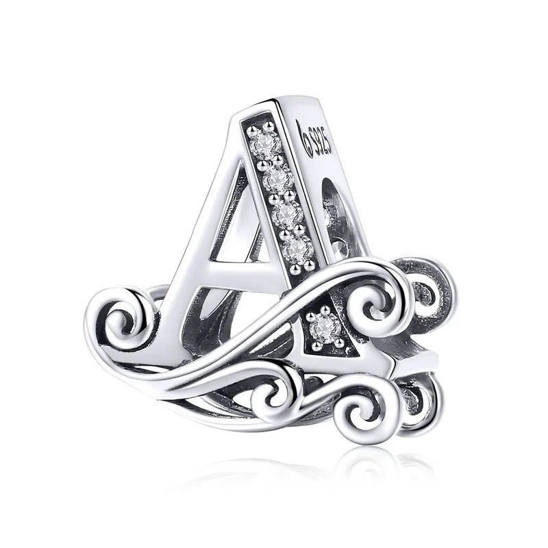 WOSTU Echt 925 Sterling Silber Herz Perlen Blume Retro Muster Charms Anhänger Fit Original DIY Armband Halskette Silber Schmuck