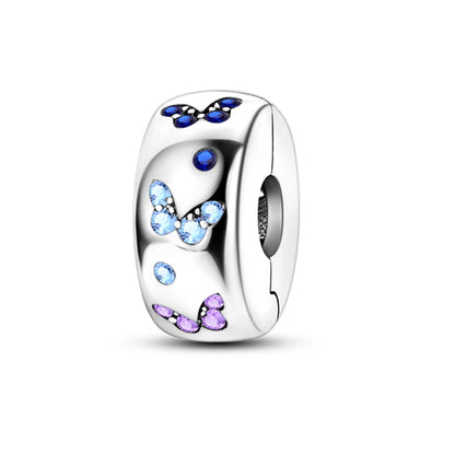 Charms aus 925er Silber, Schmetterling, Libelle, Blumen, Sterne, Mond, Teufelsauge, Abstandsperlen, passend für Qikaola 925 Original-Armbänder, DIY-Schmuck