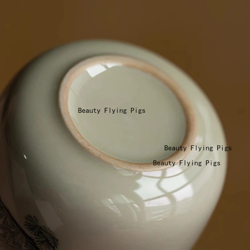 1 Stück Mini-Keramik-Urne für Haustiere, Haustierzähne und Haarsammlung, Gedenkglas für Katzen, Hunde, Hamster, Kaninchen, Urne im chinesischen Stil