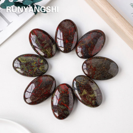1PC Natürliche Kristall Healing Edelstein Drachen Blut Stein Palm Stein Reiki Mineral Zimmer Dekor Hause Dekoration