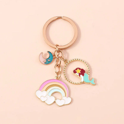 Schöne Bunte Herz Keychain Liebe Schlüsselanhänger Valentinstag Geschenk Schlüssel Ketten für Frauen Mädchen Auto Schlüssel Handtasche Schmuck Zubehör