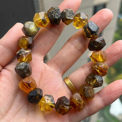 Natürliche Bernstein-Armbänder als Geschenk, einzigartige coole schwarze Perlen, original medizinischer Spezialstein, 2026, neuer Diy-Heilschmuck im Großhandel