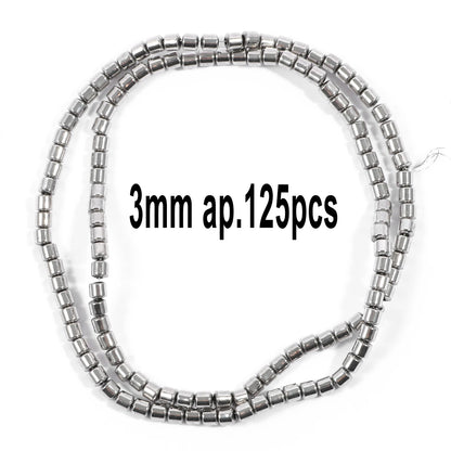 Großhandel AAA Rhodium Hämatit Perlen Charms Herz Stern Rohr Facettierte Runde Unregelmäßige Geometrische Form Perlen Für Schmuck Machen