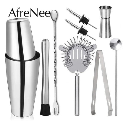Professionelle Boston Shaker Bar Wein Tasse Barware Werkzeuge Barkeeper Kit Edelstahl Cocktail Mixer Martini Cocktail Shaker Set