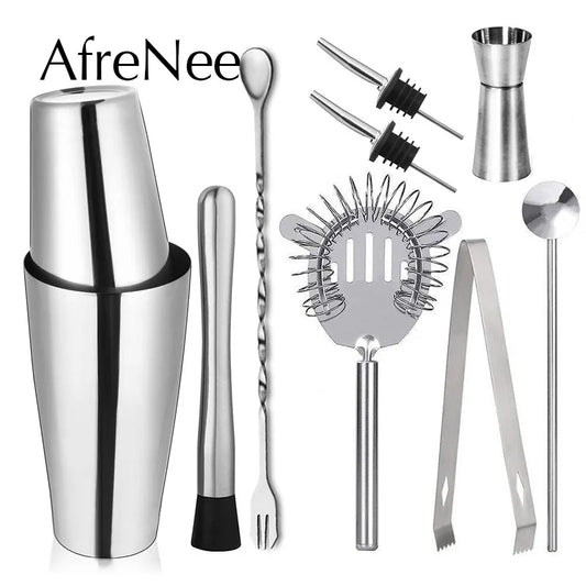 Professionelle Boston Shaker Bar Wein Tasse Barware Werkzeuge Barkeeper Kit Edelstahl Cocktail Mixer Martini Cocktail Shaker Set