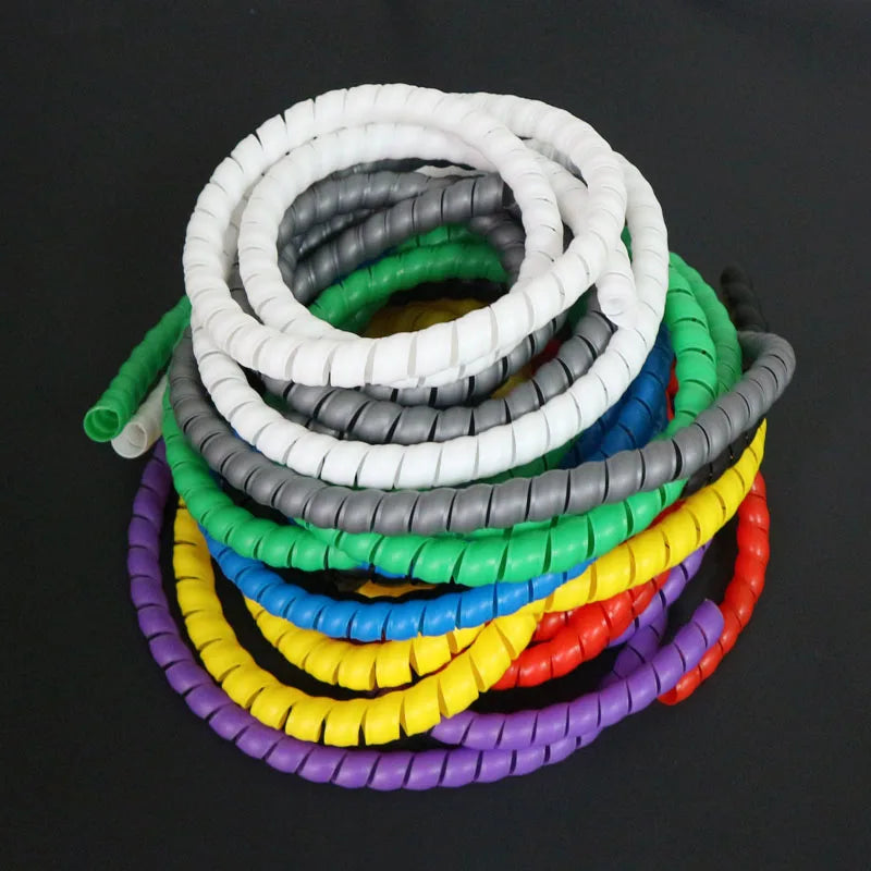 2M 8/10/12/14/16 Neue Spirale Wraping Bands Schlauch Rohr Flammschutzmittel Kabel Schutzhülle Wicklung Rohr Draht