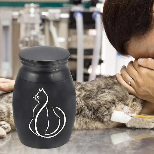 Haustier Asche Urne Haustier liefert Beerdigung Einäscherung Denkmal Urnen Edelstahl Urne für Grabs cha tullen liefert Hund Erinnerung