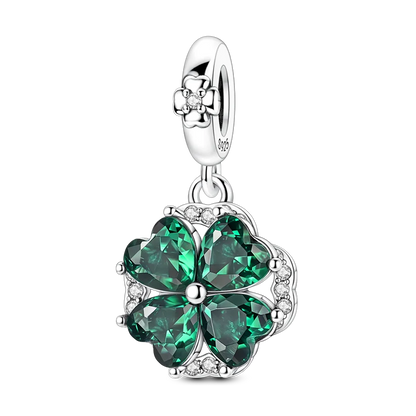 Anhänger aus 925er-Sterlingsilber, grüne Serie, Blumenbaum, Apfel-Anhänger, DIY, feine Perlen, passend für Original-Charms-Armbänder, Damenschmuck, Diy
