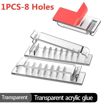 Kabel-Organizer, Kabelmanagement, Drahthalter, flexibler USB-Kabelaufwickler, ordentliche Silikon-Clips für Maus, Tastatur, Kopfhörer-Schutz
