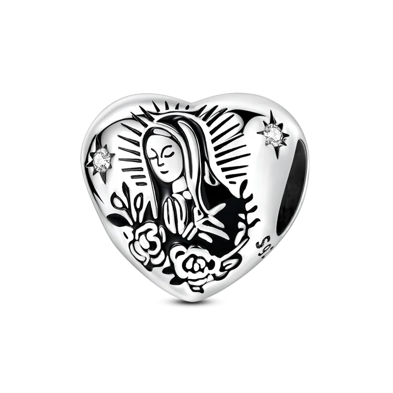 Original-Charm-Perle aus 925er-Sterlingsilber mit eingelegtem Zirkonium, Schleife, Liebesherz, Ballon-Anhänger, passend für Armbänder, DIY-Schmuckmarkierung