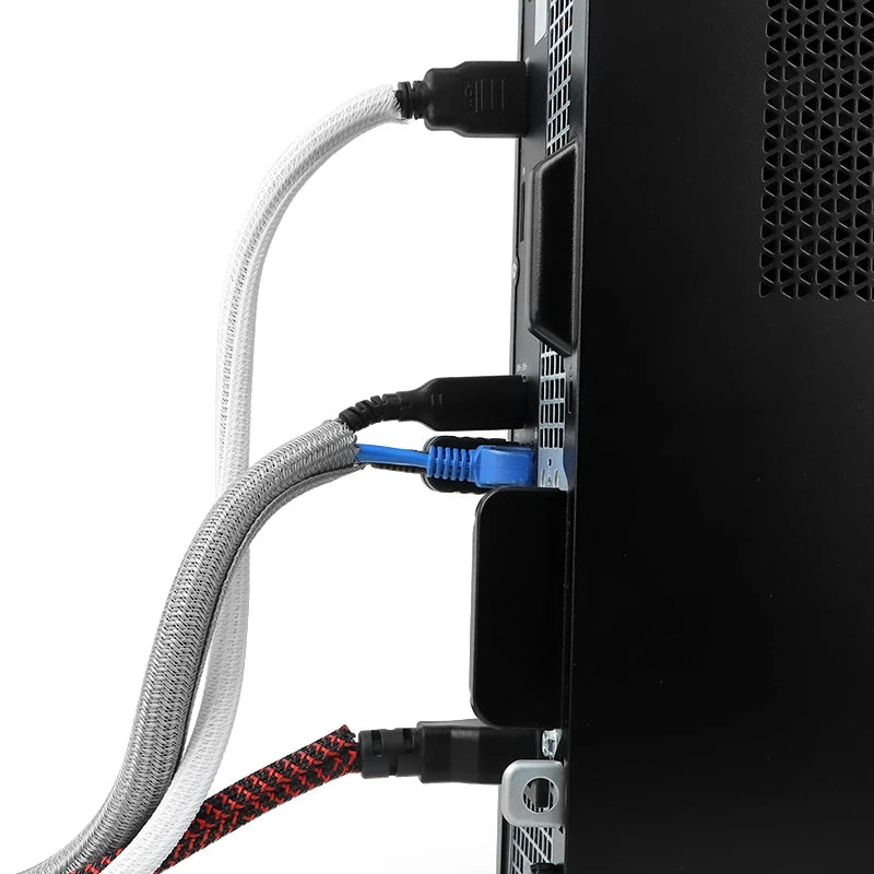 5/10 Meter PET-Geflechtkabelhülle 3mm~32mm Selbstschließende Ummantelung Hoher Schutz Verschleißfeste Isolierte Ummantelung Kabelorganisator