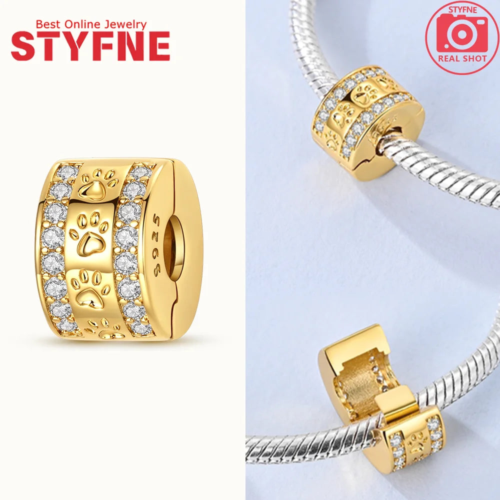 Neues 925er Silber, teilbarer Sonnen- und Mond-Charm, Satr-Herz-Perle, passend für Original-Armbänder für Frauen, edle Schmuckherstellung, Geschenk