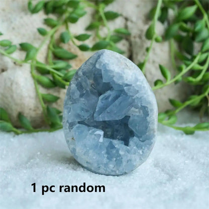 1 Stück natürlicher Celestit-Kristall, roher Druzy-Celestiet-Herz, Cluster, himmelblaue Geode, grobes Mineralblau, Celestite-Geode, Celestite Raw