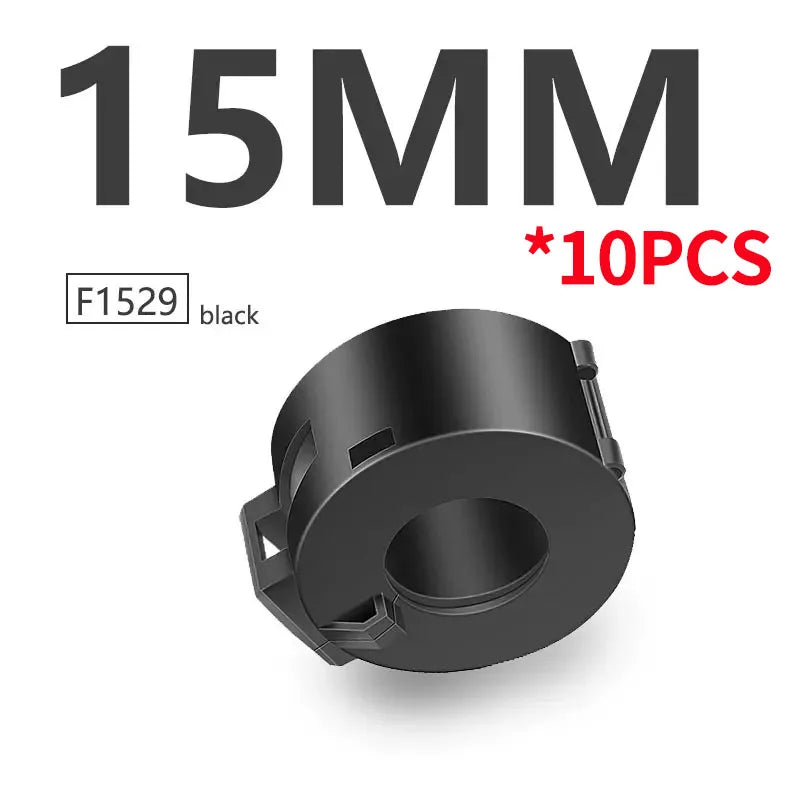 10 Stück Schnapp magnet ring ferrit filter für Kabel abschirmung abnehmbarer EMK-Innen durchmesser 3,5mm 5/7/9/11/13/15mm Ent magneti sierungs filter