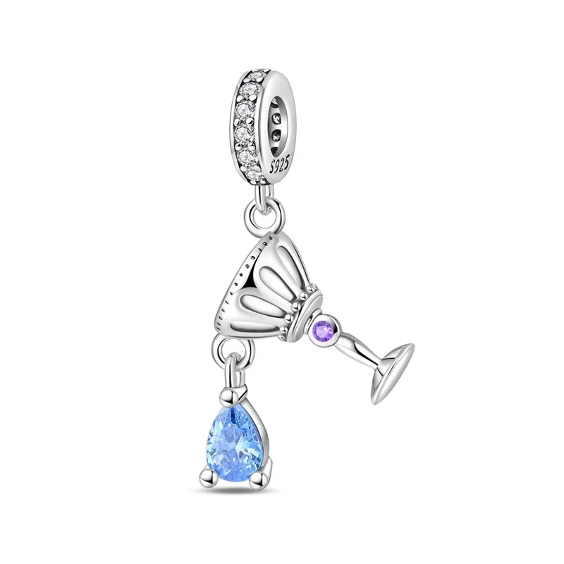Profound 925 Sterling Silber Parfümflasche Schleife Ballettschuhe Rock Wolke Charm Passend für DIY Armband Halskette Charmante Geschenke
