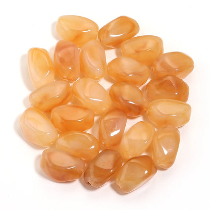 20 Teile/los Unregelmäßige Doppel Farben Acryl Perlen für Schmuck Machen Meteorit form Lose Spacer Perlen DIY Armband Halskette