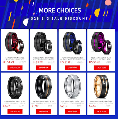 Moderne 8mm Schwarz Titan stahl Ringe für Männer Frauen Nut Facetten Edelstahl Männer Ring Hochzeit Band schmuck Großhandel