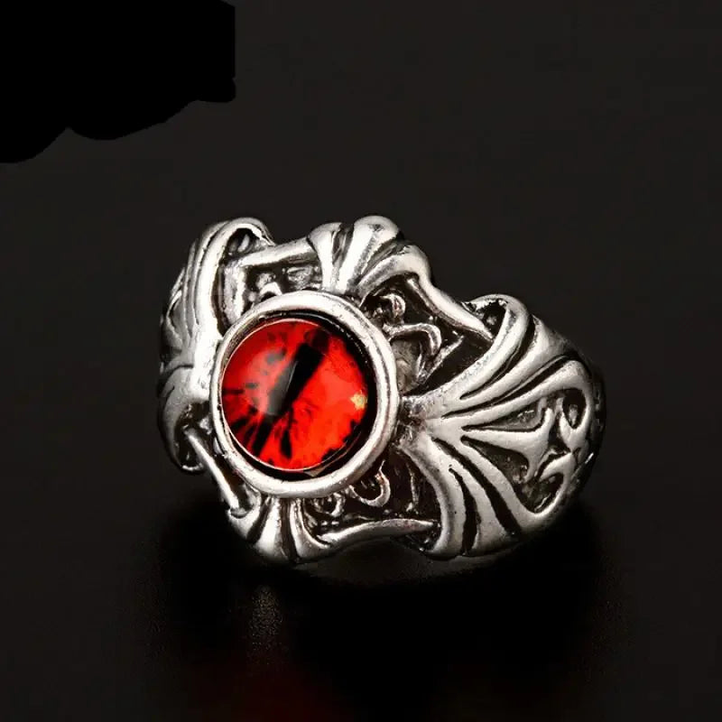 Retro Poseidon Kompass Ring versilbert Hexagramm Öffnung verstellbarer Ring Männer und Frauen Hip-Hop Trend Schmuck Geschenk