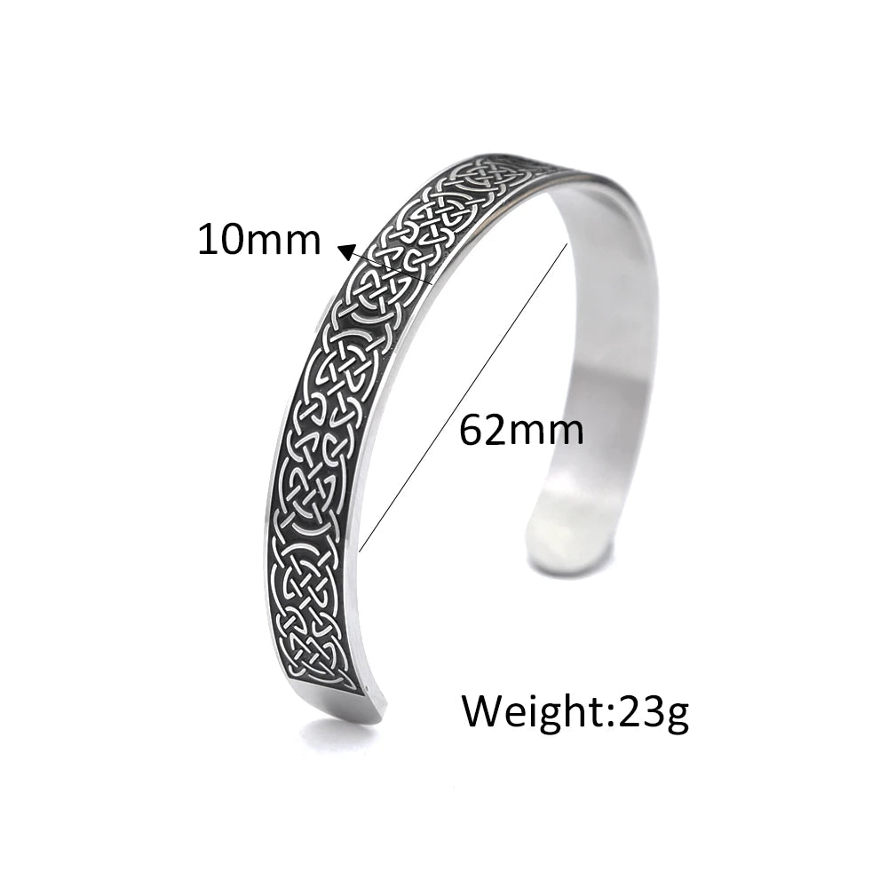 Nordic Retro Viking 316L Edelstahl Armbänder Für Männer Frauen Mode Kreative Manschette Armreifen Paar Schmuck Geschenke Dropshipping