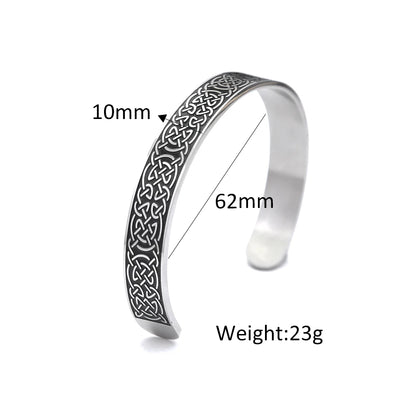 Nordic Retro Viking 316L Edelstahl Armbänder Für Männer Frauen Mode Kreative Manschette Armreifen Paar Schmuck Geschenke Dropshipping
