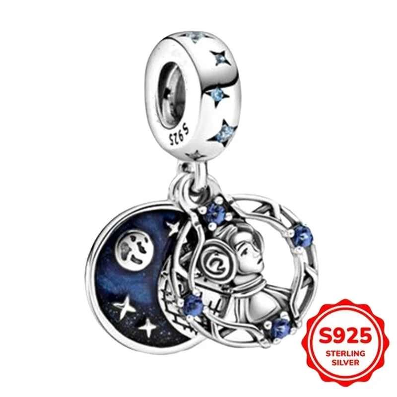 925 Sterling Silber Charms Heiße Star Wars Serie Mandalorianer Helm Anhänger Perlen Original Damen Armbänder DIY Schmuck Geschenke
