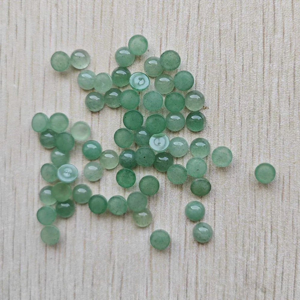 Großhandel 100 Stück Mode gute Qualität Naturstein runde Cab Cabochon Perlen 6mm für Schmuck Zubehör Herstellung