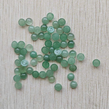 Großhandel 100 Stück Mode gute Qualität Naturstein runde Cab Cabochon Perlen 6mm für Schmuck Zubehör Herstellung