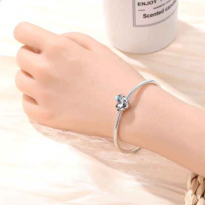 Heißer Verkauf 925er Sterlingsilber Raumschiff-Perlen und Kosmonauten-Anhänger, passend für exquisite Armbänder, schöne Schmuck-Accessoires, Geschenke