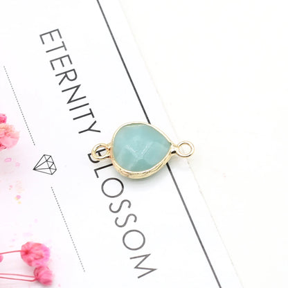 Multishape Natürliche Amazonites Anhänger Charms Natürliche Blaue Stein Stecker für Die DIY Jewerly Halskette Armband Zubehör