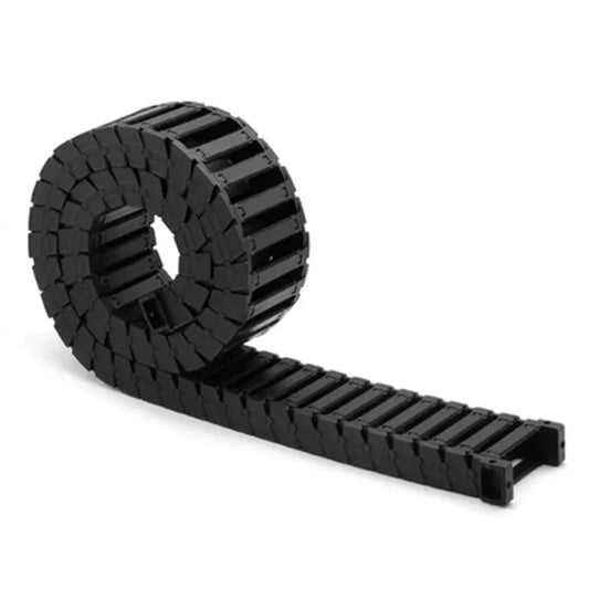 Kabelketten 18x18 18x25 18x37 18x50 mm Brücke halbgeschlossene Kunststoff-Schleppleine-Übertragungsschleppkette für Maschine