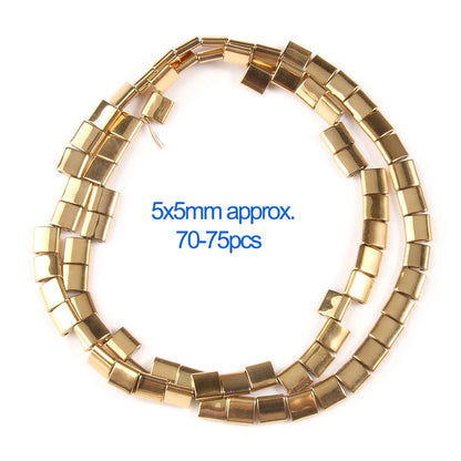 AAA+ Retention Farbe Natürliche vergoldete Hämatit Perle Herz Runde Stern Spacer Lose Perlen für Schmuck Machen DIY Charm Armband