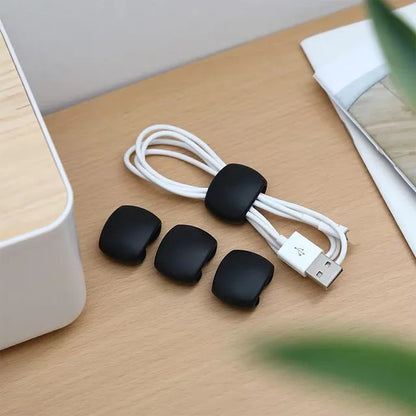 1-20PCS Tragbare Kabel Clips Desktop USB Ladekabel Management Wiederverwendbare Kabel Organizer Draht Halter Protektoren Hause büro