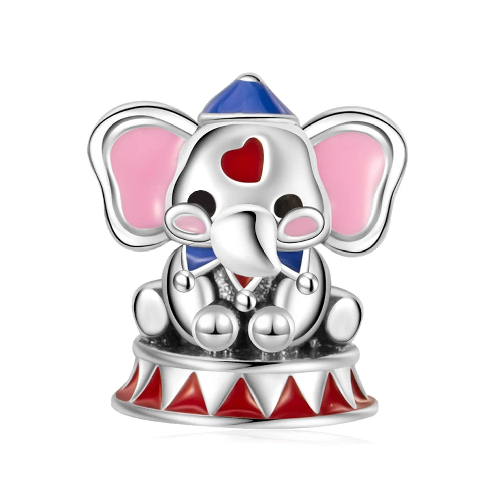 Tier-Serie, 925er-Sterlingsilber, Qualle, Pfau, Schildkröte, Kaninchen, Frosch, Charm, passend für DIY-Armbänder, Halsketten, Geschenke für Kinder