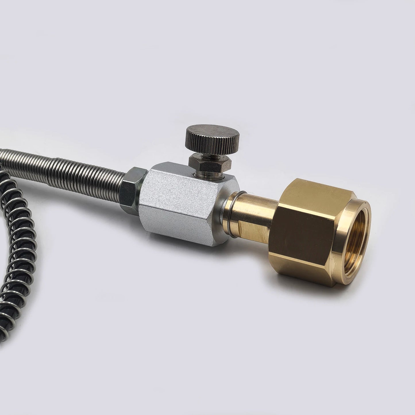 Luftfüllstation Ladeadapter Sodawasser-Zubehör CO2-Tank Ladeschlauch mit W21.8-14 CGA320 G3/4