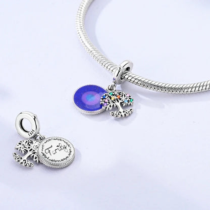 Charms aus 925er Silber, Baum des Lebens, passend für Original-Armbänder, Halsketten, Anhänger, Schmuck, Damen-Geschenk
