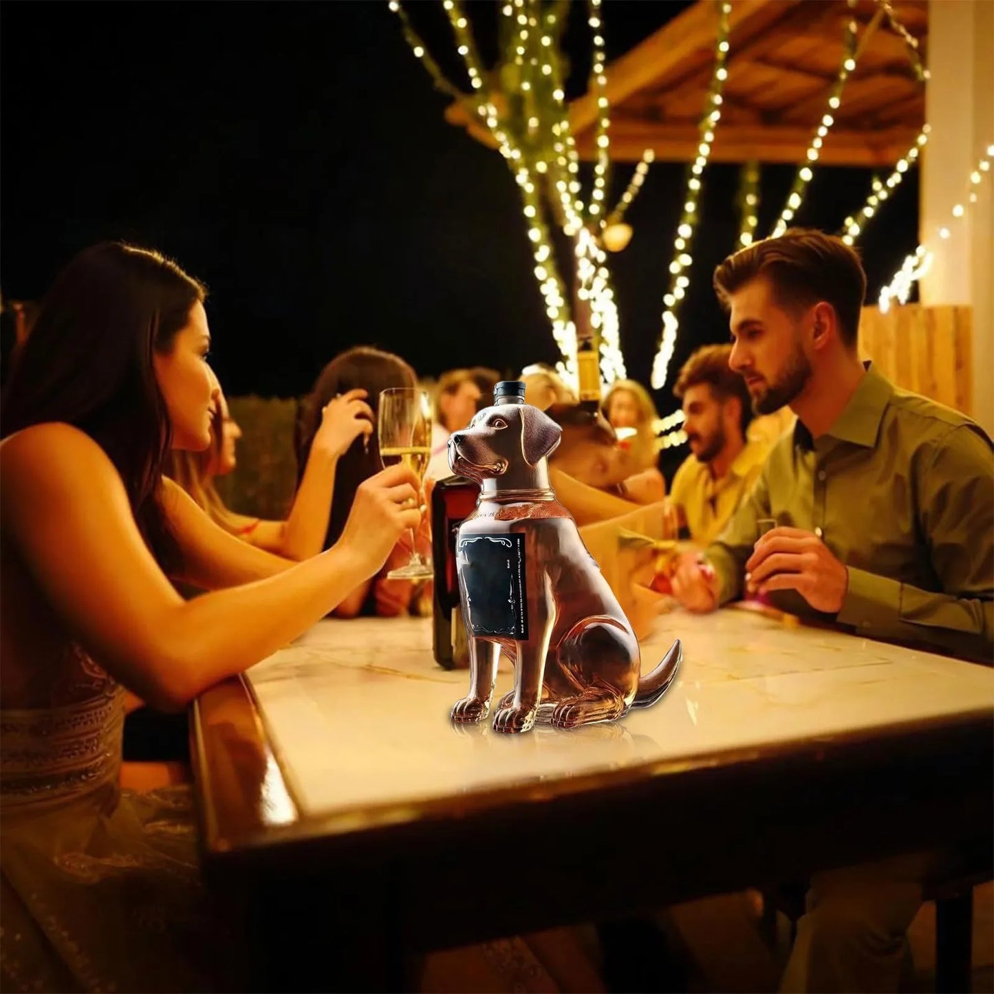 Simulation Dackel Hund Whisky Glas Flasche Dekanter Streich Dackel Dekanter Dekoration Statue Flasche Geeignet für Bars