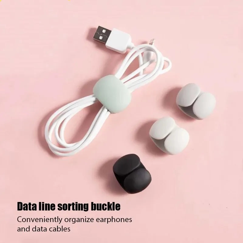 1-20PCS Tragbare Kabel Clips Desktop USB Ladekabel Management Wiederverwendbare Kabel Organizer Draht Halter Protektoren Hause büro