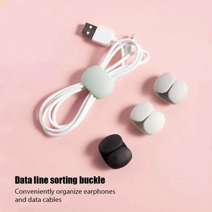 1-20PCS Tragbare Kabel Clips Desktop USB Ladekabel Management Wiederverwendbare Kabel Organizer Draht Halter Protektoren Hause büro
