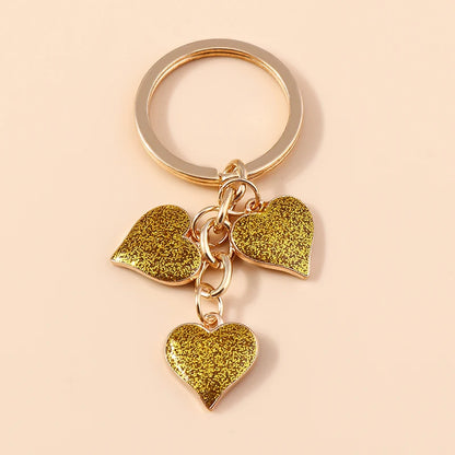 Schöne Bunte Herz Keychain Liebe Schlüsselanhänger Valentinstag Geschenk Schlüssel Ketten für Frauen Mädchen Auto Schlüssel Handtasche Schmuck Zubehör