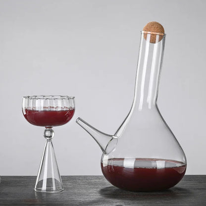 Neue Glas Kleiderbügel Nordic Stil Kleiderbügel Wein Spender Haushalt Glas Flasche Bar Utensilien
