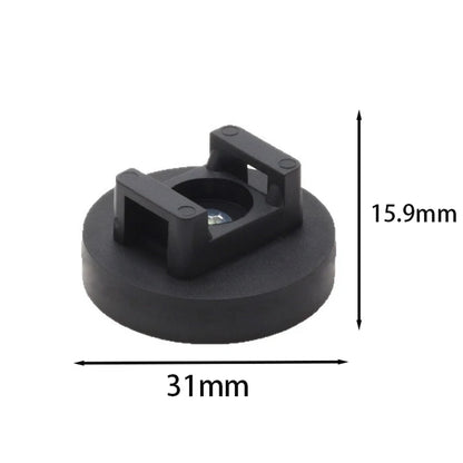 2/4/8 stücke Starke Gummi Magnet basis Feste Kabelbinder Halter Sattel Geformt Mit Kabelbinder Clips Kabel Schnallen rohr Montage Halter